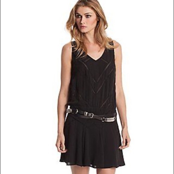 GUESS BY MARCIANO Elin Kling Karin Silk Black Dres - Picture 1 of 4